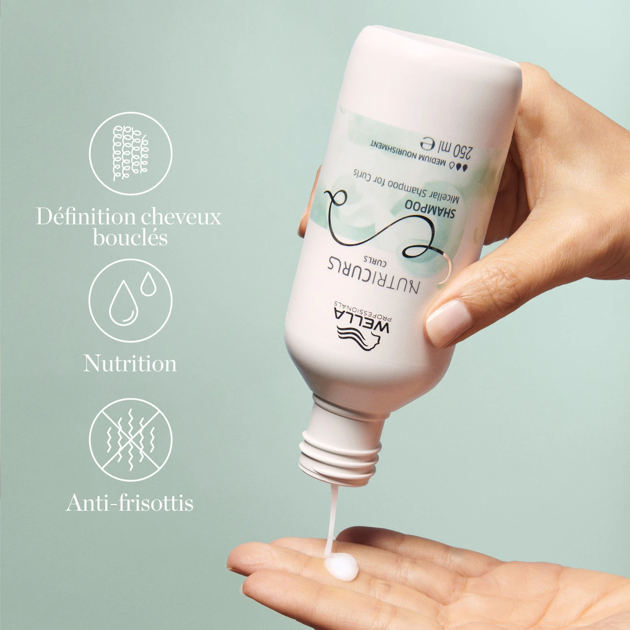 Shampooing Sans-Sulfates Nutri Curls Wella 1000ml 5 Shampooing Sans-Sulfates Nutri Curls Wella 1000ml – Image 3