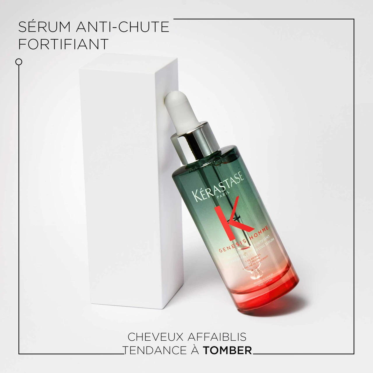 Sérum Anti-Chute Fortifiant Genesis Homme Kérastase 90ml 4 Sérum Anti-Chute Fortifiant Genesis Homme Kérastase 90ml – Image 2
