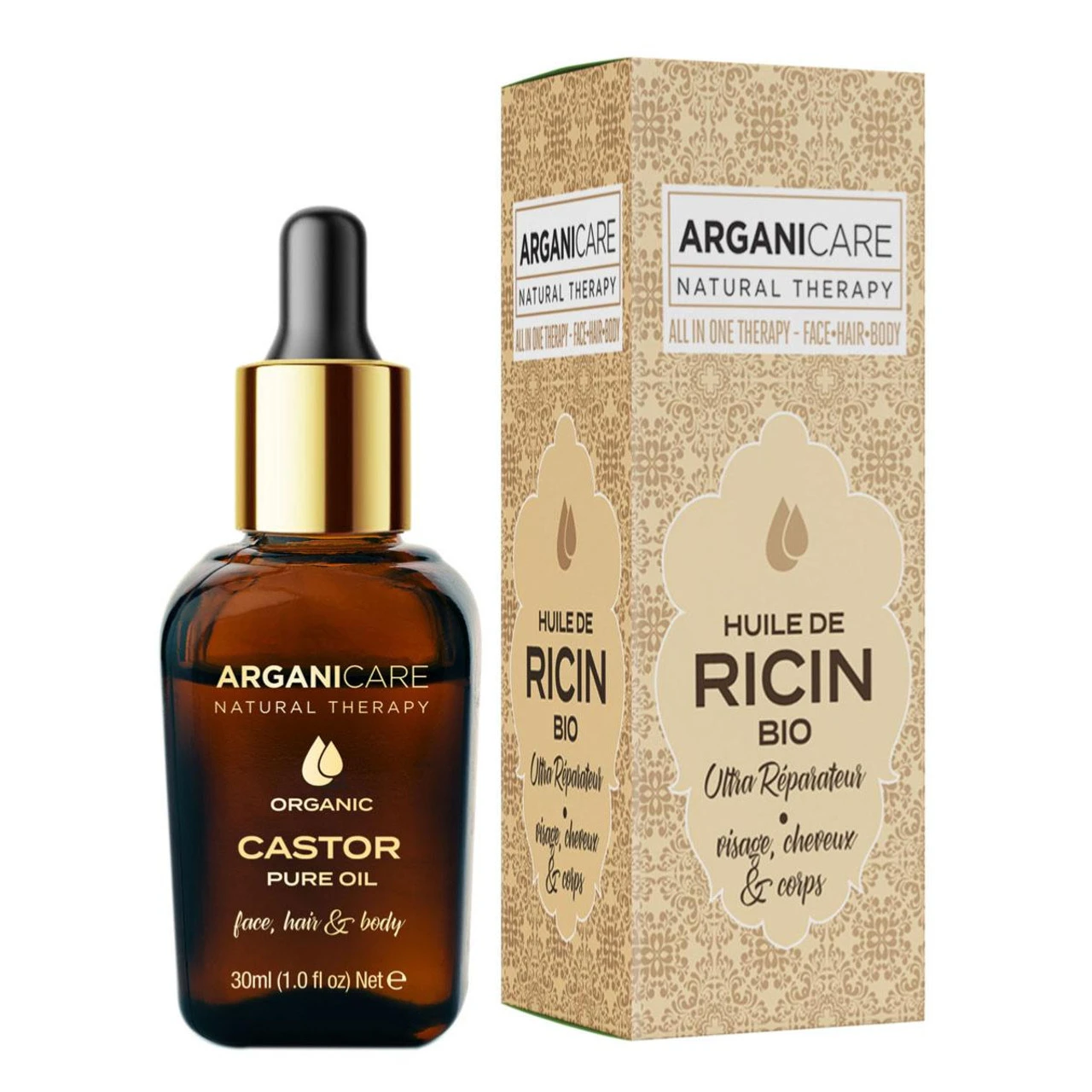 Huile Ricin Bio Arganicare 30ml 3 Huile Ricin Bio Arganicare 30ml