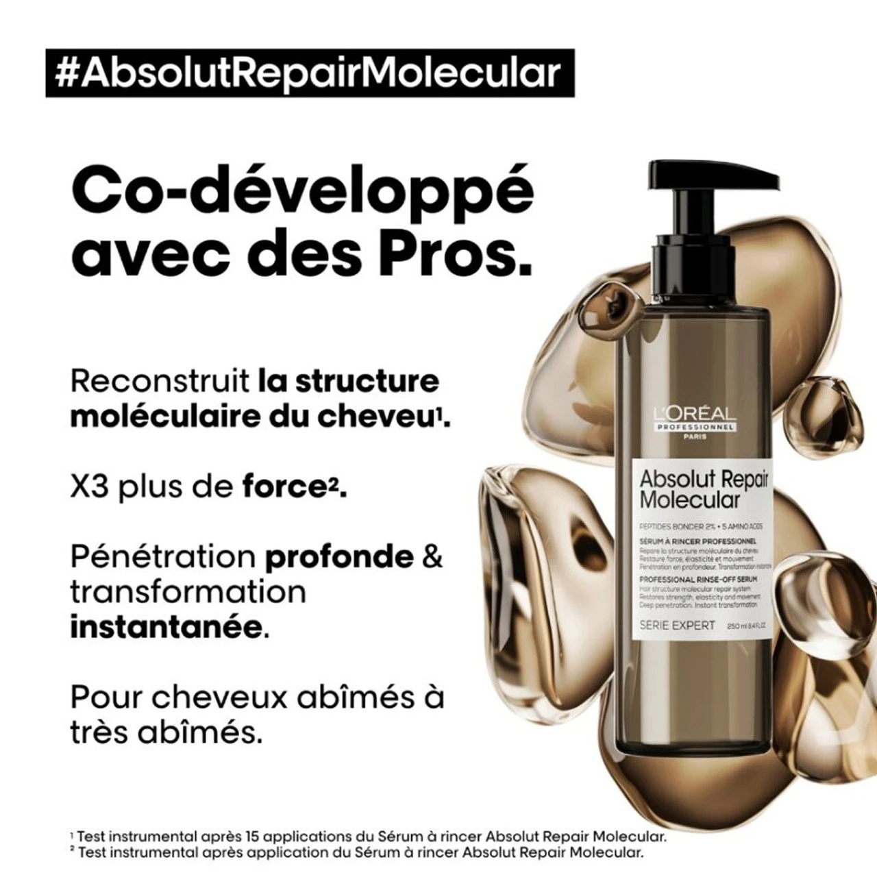 Sérum à Rincer Absolut Repair Molecular L'Oréal Professionnel 250 Ml 5 Sérum à Rincer Absolut Repair Molecular L'Oréal Professionnel 250 Ml – Image 3