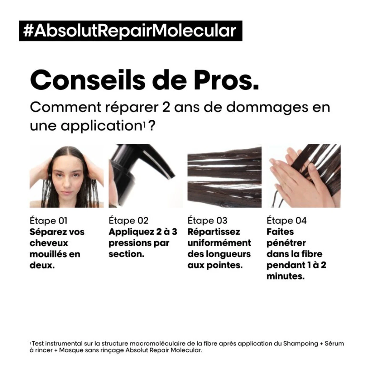 Sérum à Rincer Absolut Repair Molecular L'Oréal Professionnel 250 Ml 6 Sérum à Rincer Absolut Repair Molecular L'Oréal Professionnel 250 Ml – Image 4