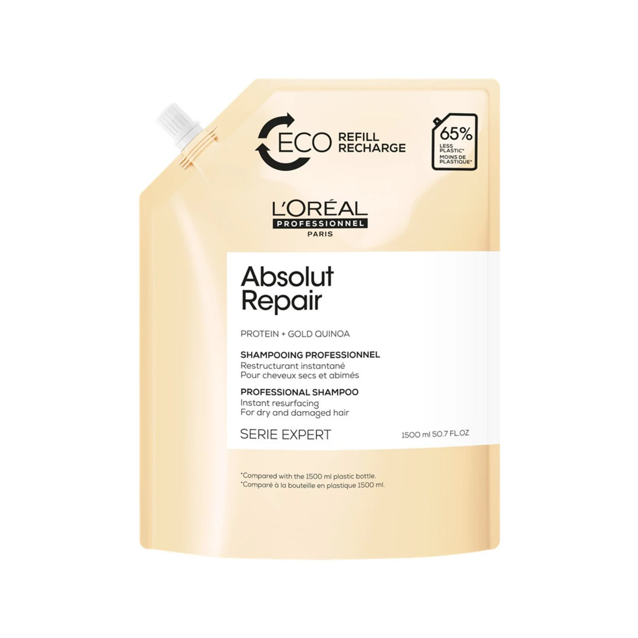 Éco-Recharge Shampooing Absolut Repair L'Oréal 1500ml 3 Éco-Recharge Shampooing Absolut Repair L'Oréal 1500ml