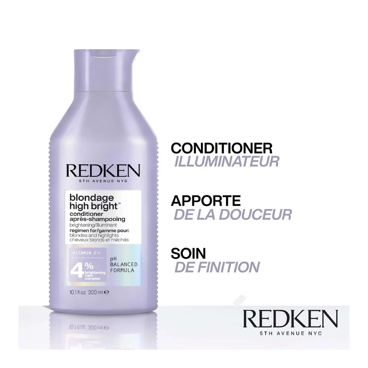 Conditioner Blondage High Bright Redken 300ml 4 Conditioner Blondage High Bright Redken 300ml – Image 2