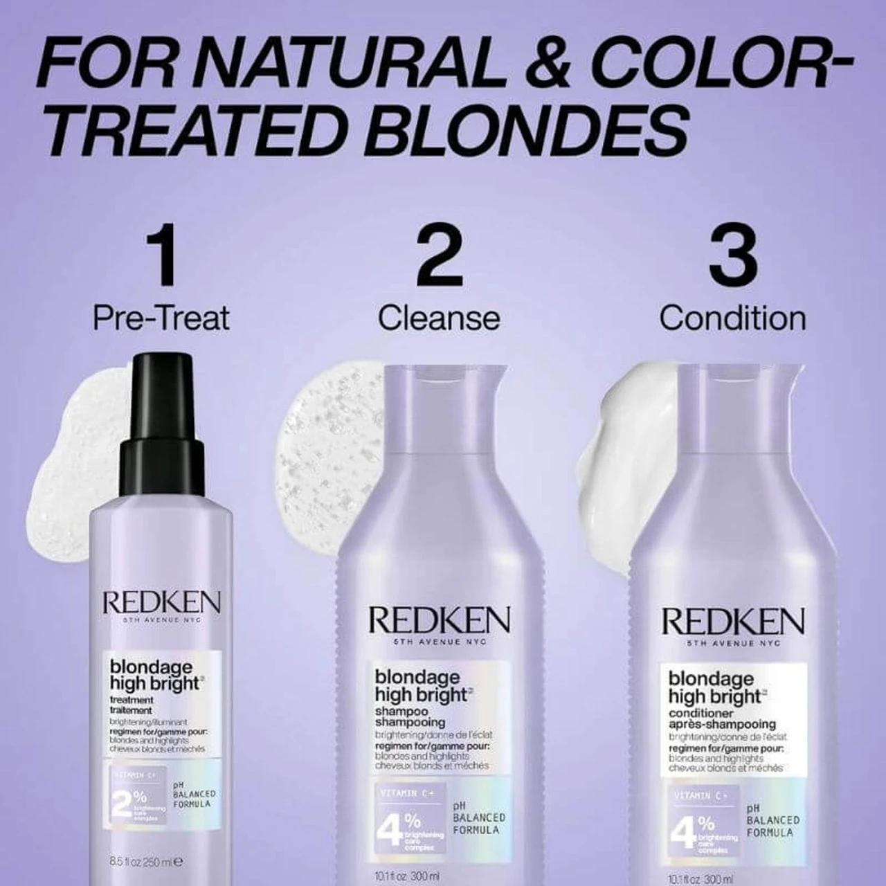 Conditionner Blondage High Bright Redken 1000ml 6 Conditionner Blondage High Bright Redken 1000ml – Image 4
